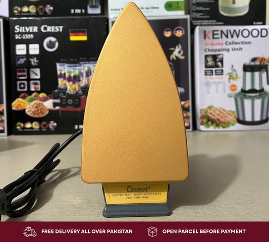 Cosmos Electric Iron CIS-318 F1 – 400W | Ceramic Coated